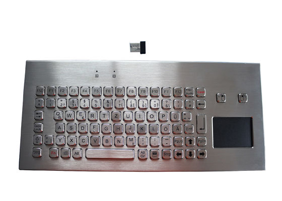터치패드 IP67 움직일 수 있는 책상 상위 2.4G와 무선 금속 키보드 IP67